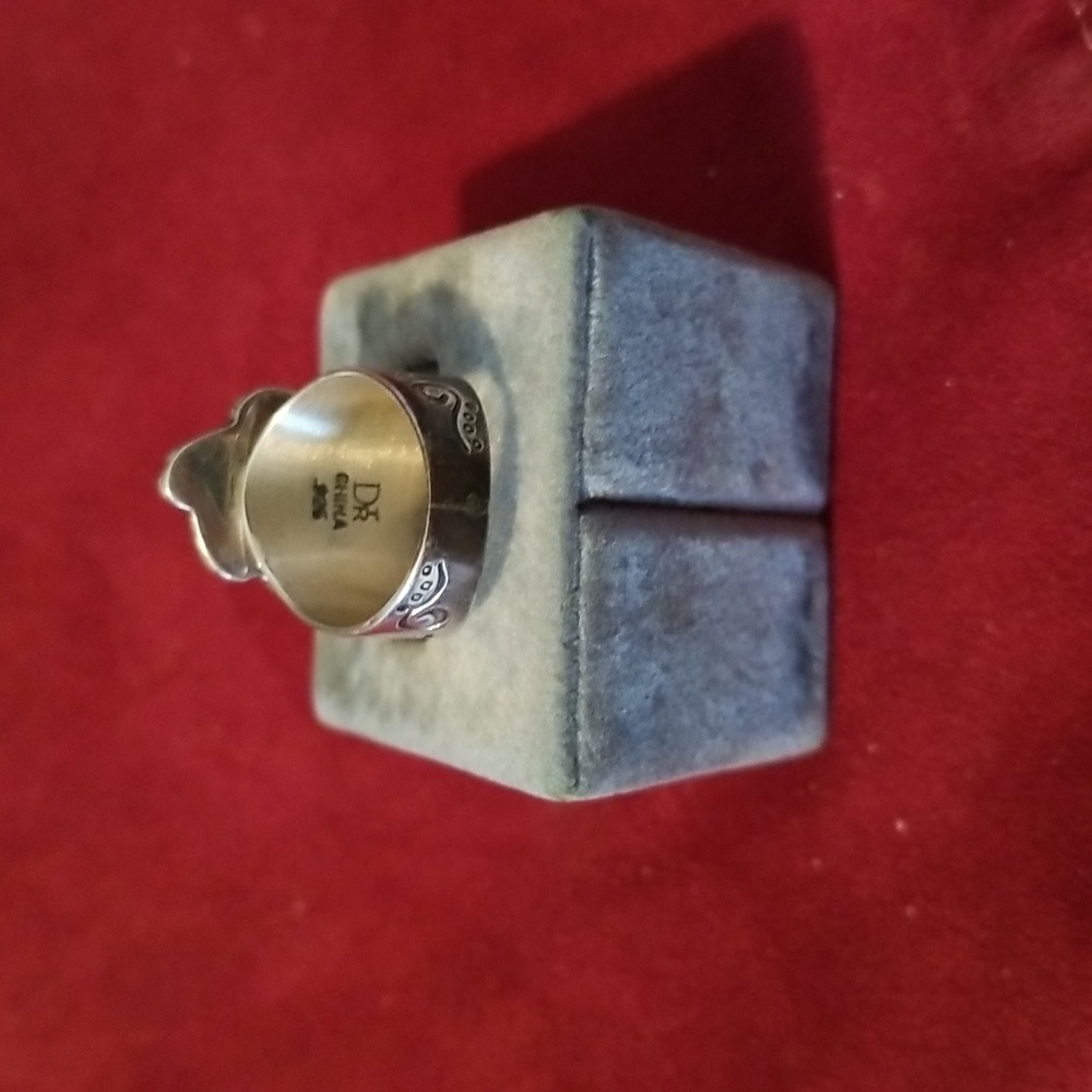 Silver and Jasper stone Ring - Picture 4 of 11
